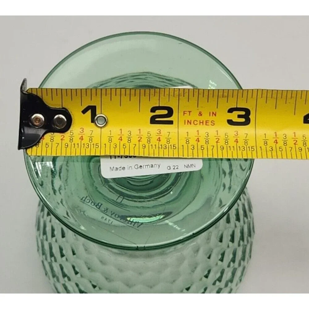 Villeroy & Boch Boston Water Goblet Green Coloured Glass Stemmed NEW